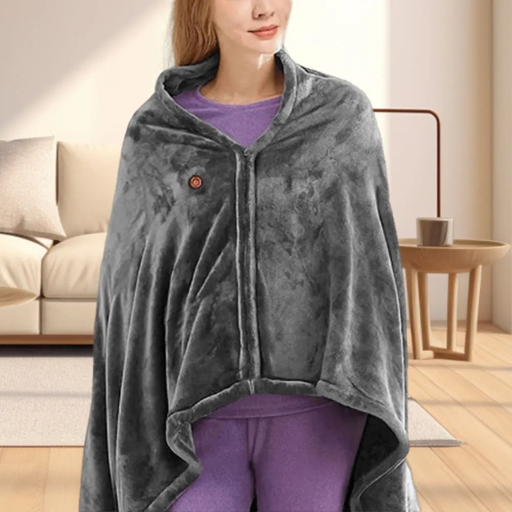 USB Electric Heated Blanket 3 Heating Levels Fleece Heated Blanket Portable Body Warmer Blanket Quickly Heated Cape Pad USB Electric Heated Blanket 3 Heating Levels Fleece Heated Blanket Portable Body Warmer Blanket Quickly Heated Cape Pad
