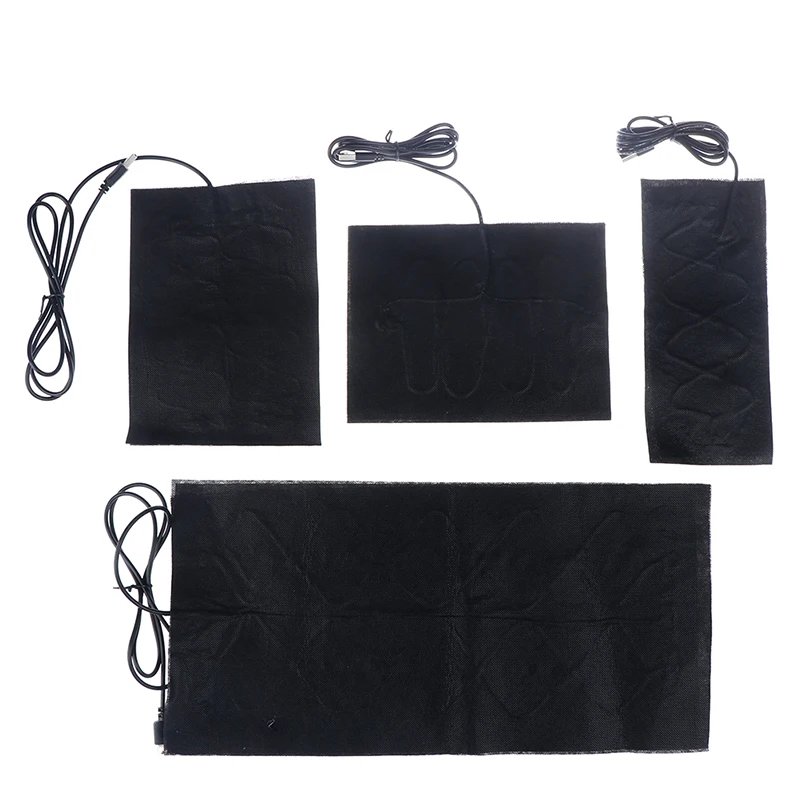 1/2pcs Carbon Fiber Heating Pad Hand Warmer USB Heating Film Electric Winter Infrared Fever Heat Mat