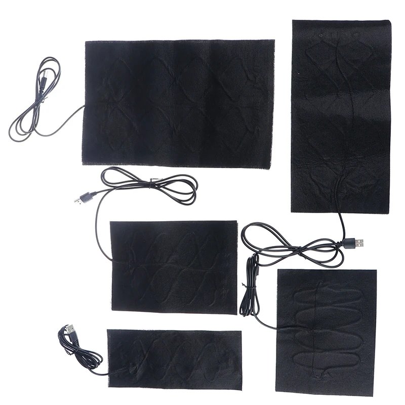 1/2pcs Carbon Fiber Heating Pad Hand Warmer USB Heating Film Electric Winter Infrared Fever Heat Mat