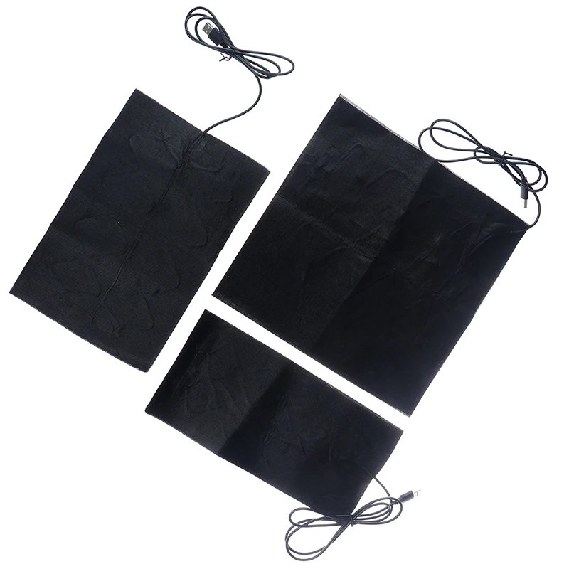 1/2pcs Carbon Fiber Heating Pad Hand Warmer USB Heating Film Electric Winter Infrared Fever Heat Mat