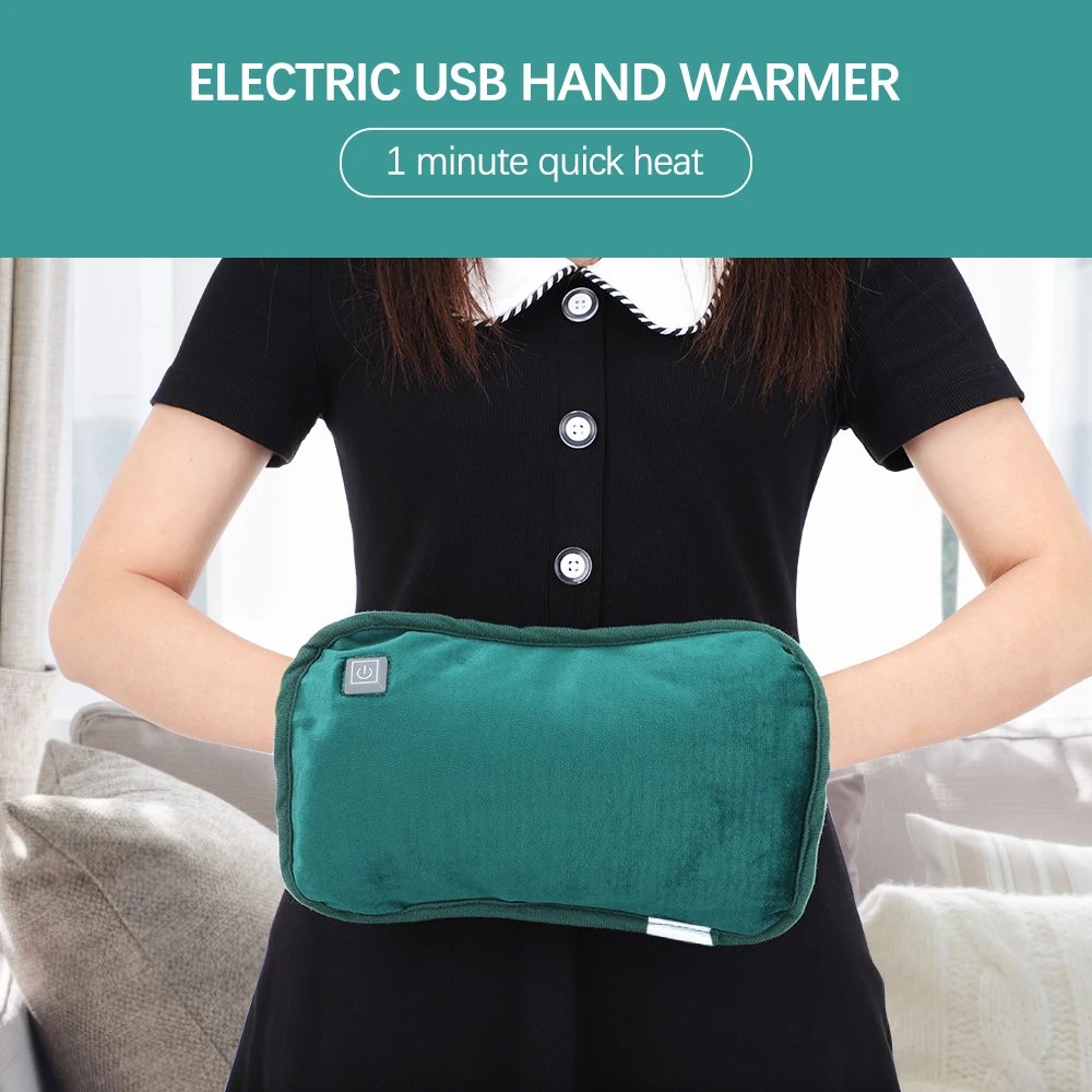 USB Electric Heating Hand Warmer Graphene Heat Warm Bag Pillow Gloves Pad Rechargeable Winter Hot Thermal Hands Feet Heater