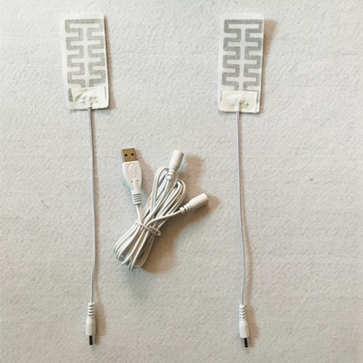 1 Pair Electric USB Gloves Heater Carbon Fiber Cloth Heated Gloves Pad