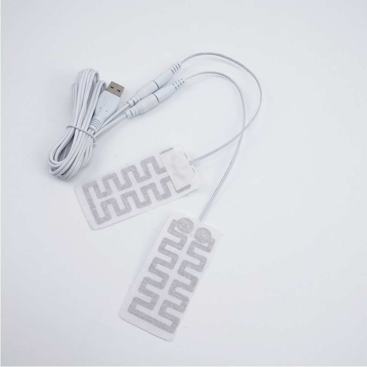 1 Pair Electric USB Gloves Heater Carbon Fiber Cloth Heated Gloves Pad