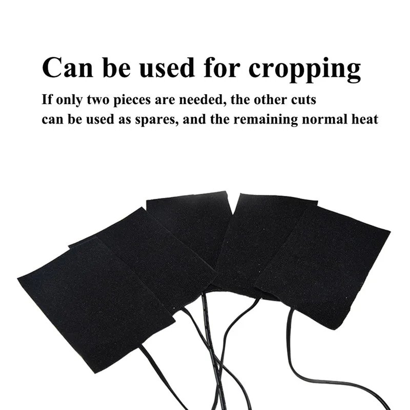 USB Clothes Heater Pad With 3 Gear Adjustable Temperature 3/5/6/8 in 1 Electric Heating Sheet Heating Warmer Pad For Vest Jacket