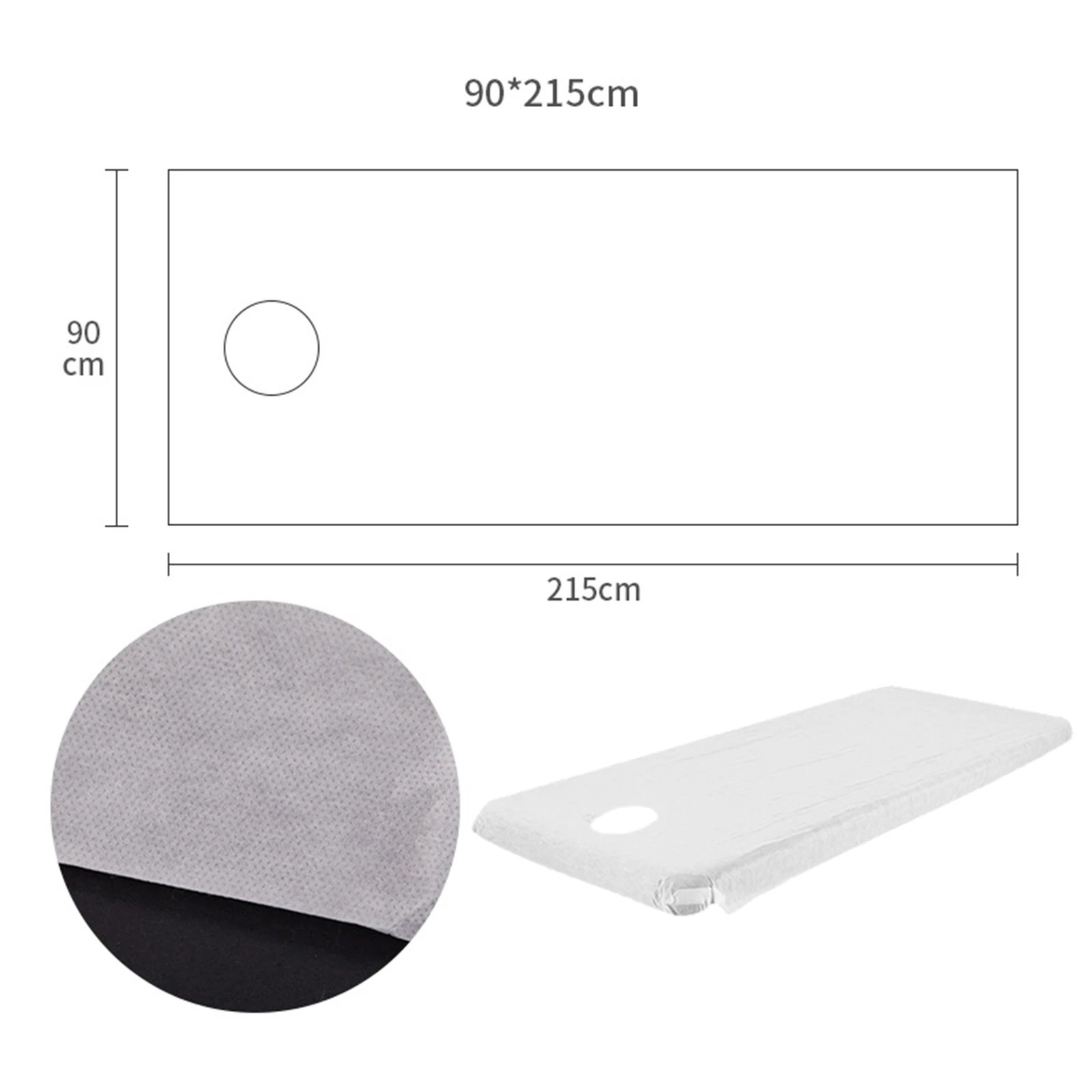 10pcs 110x215cm Disposable Sheets Table Cover For Business Trip Massage Bed Non-woven Spa Solid Salon Travel Tattoo Breathable