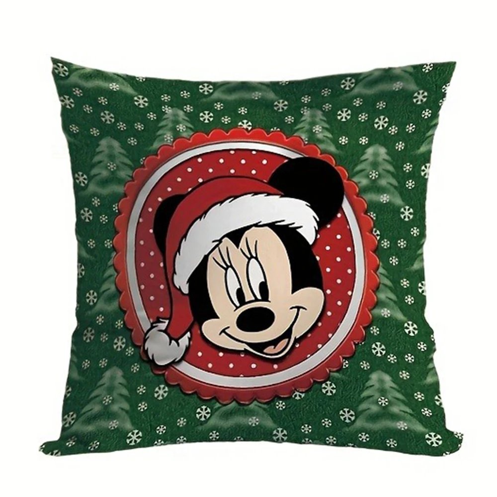 1 piece of Christmas Mickey pillowcase Disney Mickey Mouse living room sofa cushion suite room home decoration Christmas gift 1 piece of Christmas Mickey pillowcase Disney Mickey Mouse living room sofa cushion suite room home decoration Christmas gift
