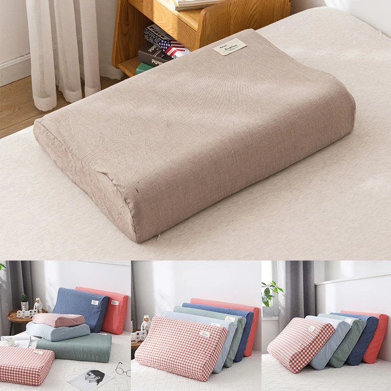 30x50cm Cotton Latex Pillowcase For Home Bedroom Sleeping Washable Memory Pillow Cover 베개커버