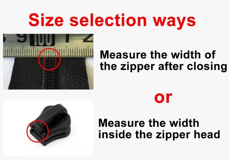 5PCS//20PCS Universal Zipper Repair Kit Quick Instant Detachable Zipper Head for Jacket Bags Coat Replacement Zipper Slider Pull