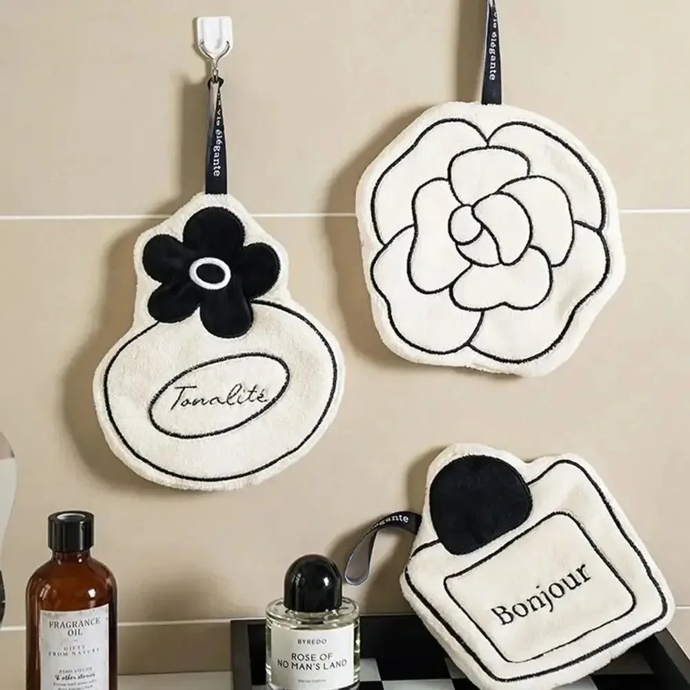 NEW Double-thickness Hand Towel Home Convenient Hanging Quick-drying Absorbent Hand Towel Kitchen and Bathroom Foot Mat