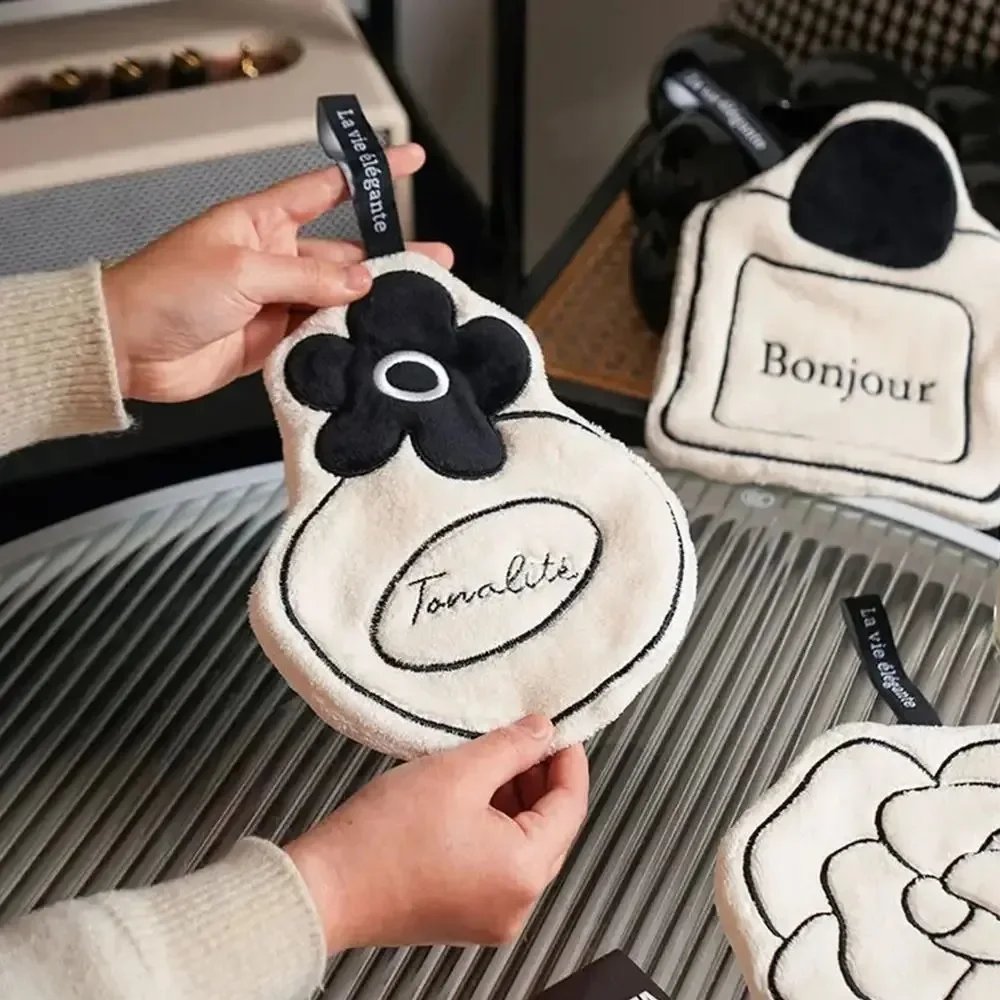 NEW Double-thickness Hand Towel Home Convenient Hanging Quick-drying Absorbent Hand Towel Kitchen and Bathroom Foot Mat