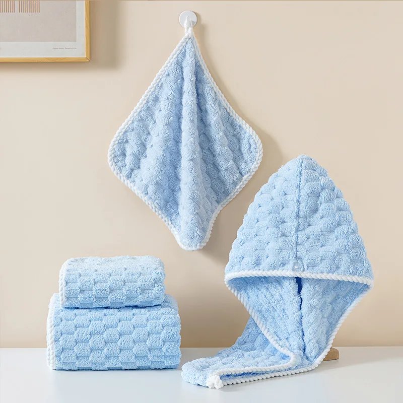 Hand Towel Lovely Cloud Pattern Super Absorbent Hand Towel with Cloud Lattice Pattern for Bathroom Decoration for Daily Use Hand Towel Lovely Cloud Pattern Super Absorbent Hand Towel with Cloud Lattice Pattern for Bathroom Decoration for Daily Use