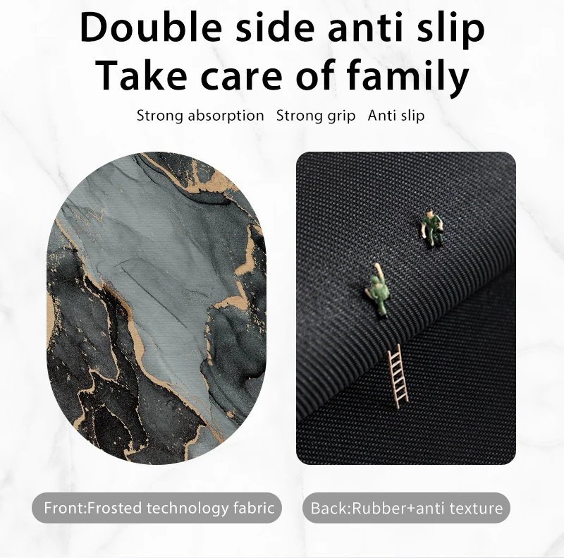 Super Absorbent Bathroom Rug Bath Mat Floor Foot Mats Quick Dry Non-Slip Shower Pad Toilet Carpet Washable