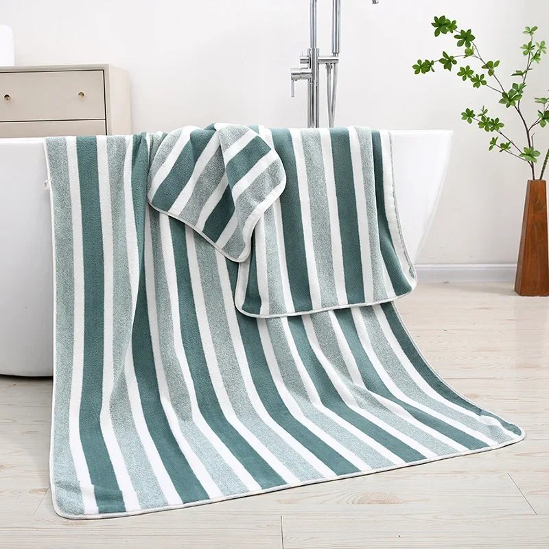 Coral velvet wide strip towel bath towel for home adult thickened towel absorbent soft face towel bath towel