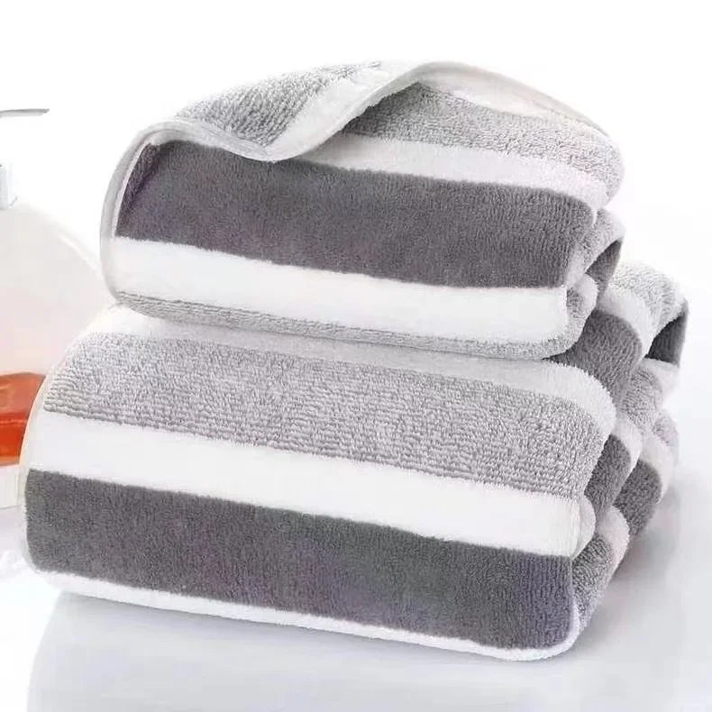 Coral velvet wide strip towel bath towel for home adult thickened towel absorbent soft face towel bath towel