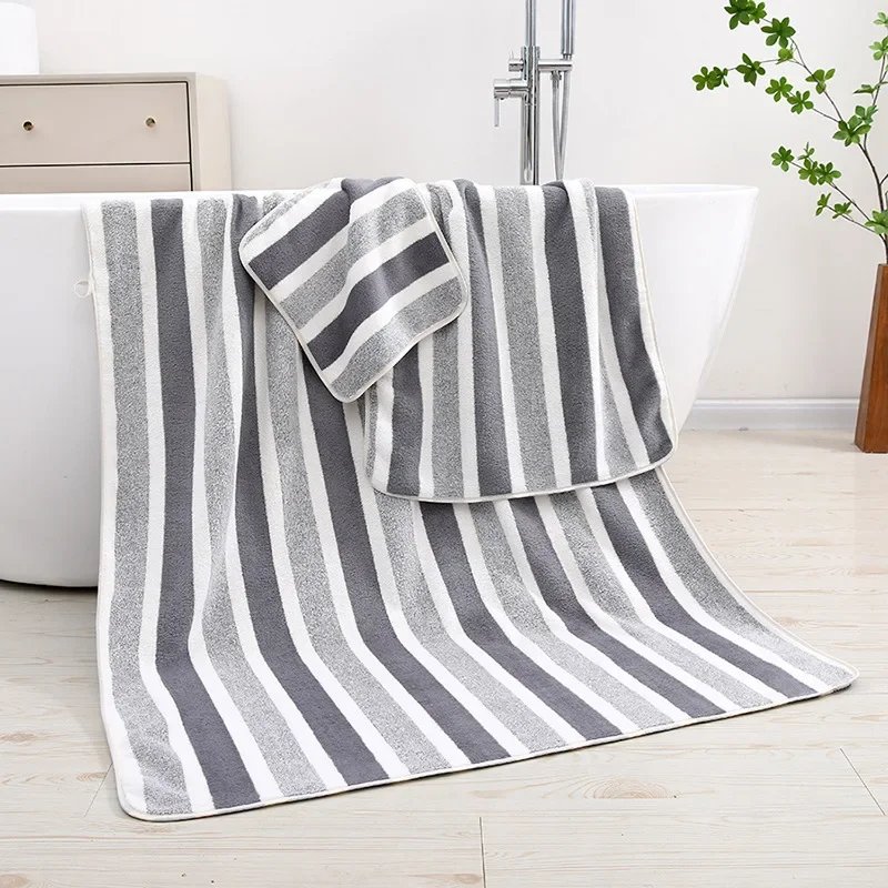 Coral velvet wide strip towel bath towel for home adult thickened towel absorbent soft face towel bath towel