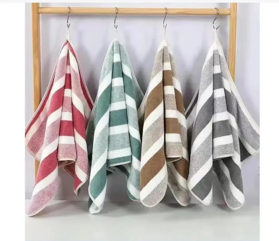 Coral velvet wide strip towel bath towel for home adult thickened towel absorbent soft face towel bath towel