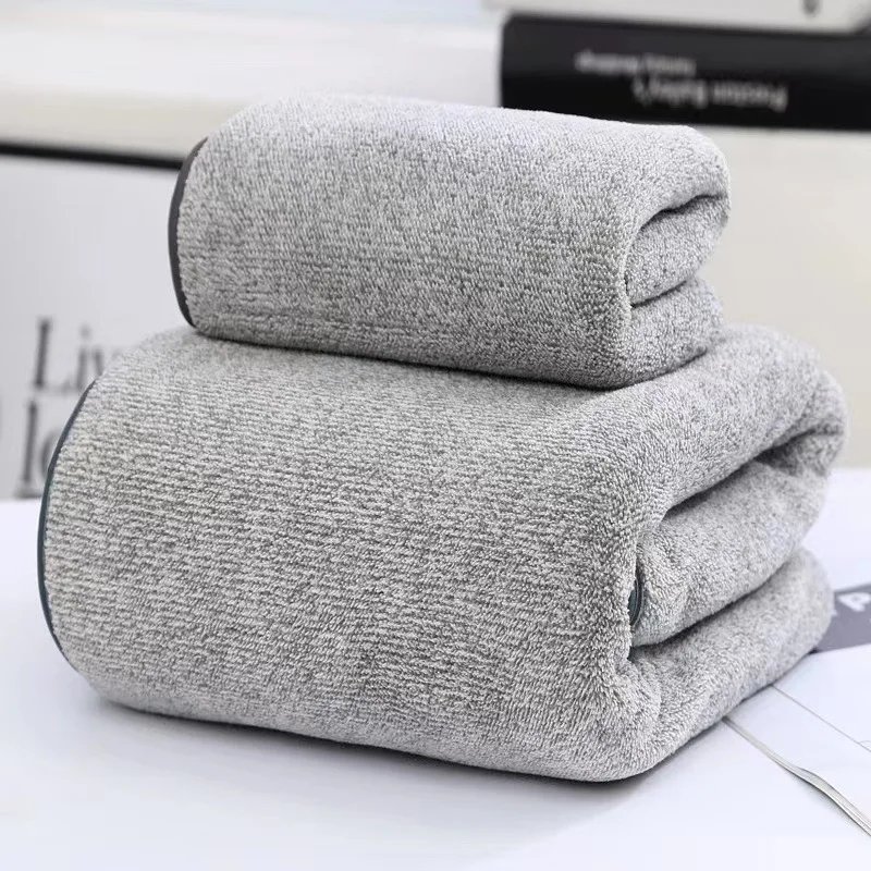 Quick-Drying Bamboo Striped Towel Set For Soft And Absorbent Bathroom Experience Bath Towel Set or Hand Towel