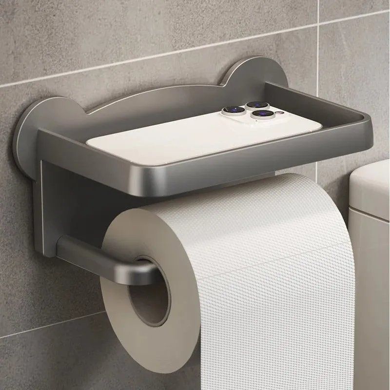 Toilet Paper Holder  Storage Rack Kitchen Towel Placement of seasoning bottles Bathroom Wall Roll of Paper Phone Storage