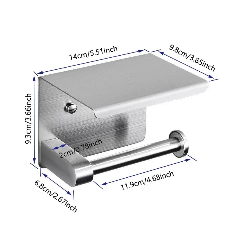 Toilet Paper Holder Storage Rack Kitchen Towel Placement of seasoning bottles Bathroom Wall Roll of Paper Phone Storage Toilet Paper Holder Storage Rack Kitchen Towel Placement of seasoning bottles Bathroom Wall Roll of Paper Phone Storage