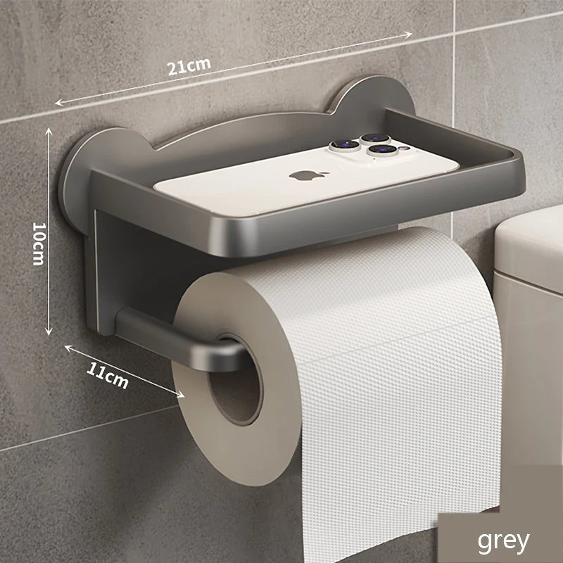 Toilet Paper Holder  Storage Rack Kitchen Towel Placement of seasoning bottles Bathroom Wall Roll of Paper Phone Storage