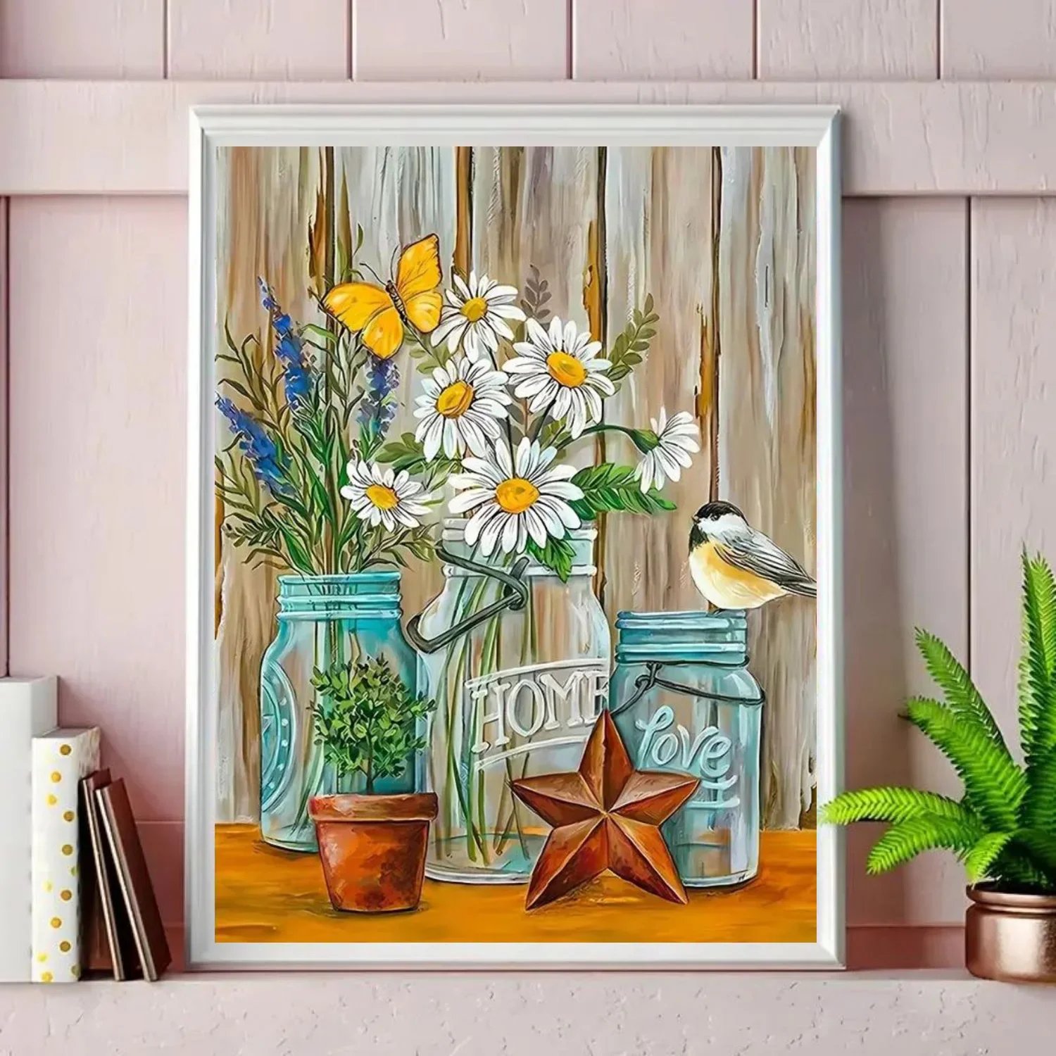 Paint by Numbers Kit for Adults Beginner on Canvas, Painting Kits for Adults, DIY Hobbies for Women, Frameelss