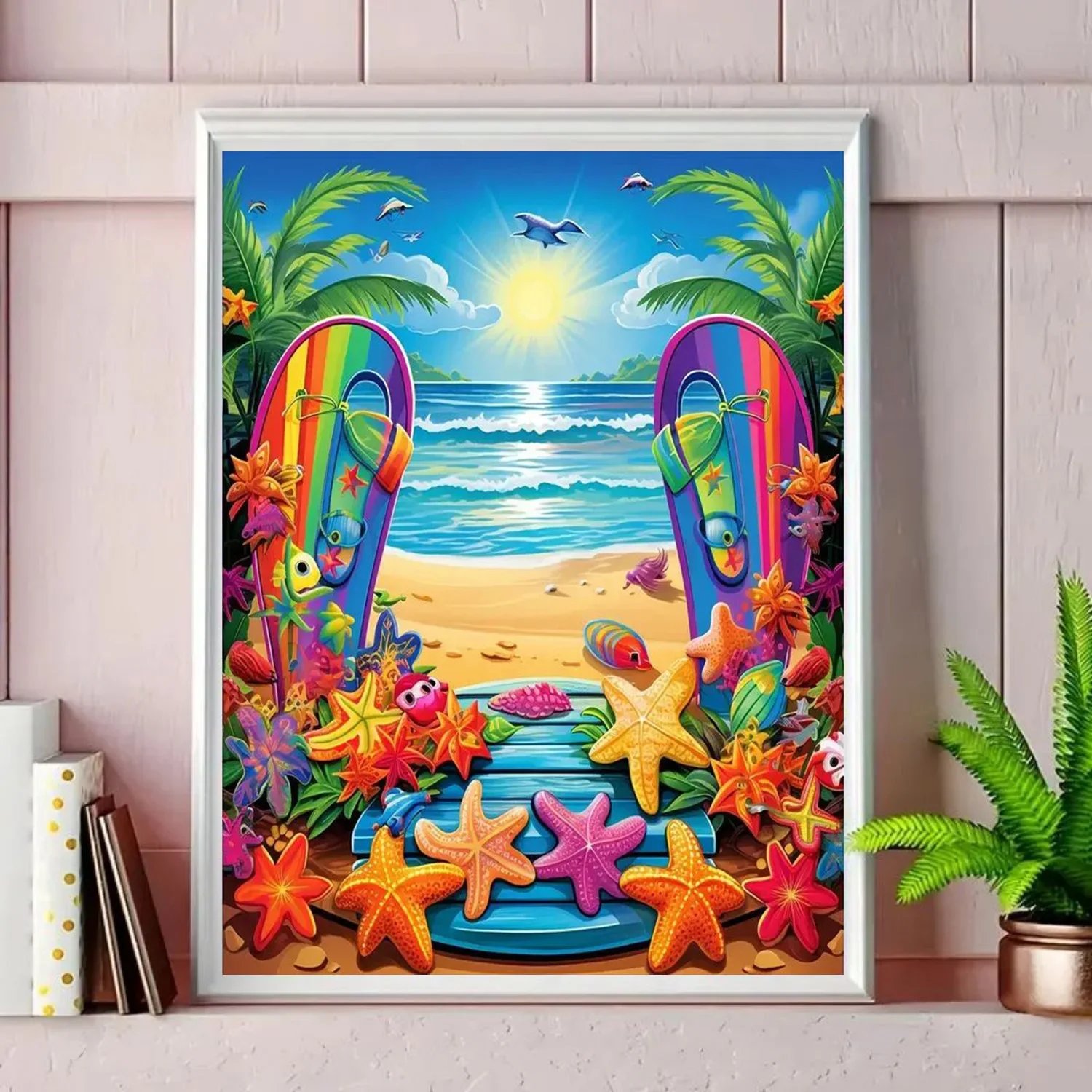 Paint by Numbers Kit for Adults Beginner on Canvas, Painting Kits for Adults, DIY Hobbies for Women, Frameelss