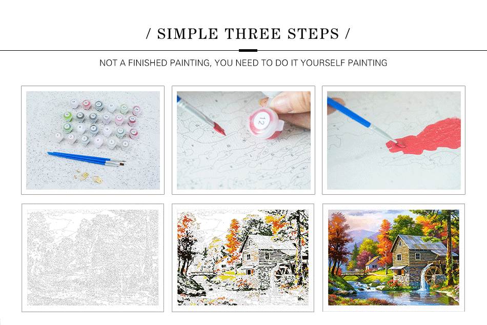 Paint by Numbers Kit for Adults，children，Beginner to Advanced NumberOil Paintin ，Home Decor ，DIY Art Scenery Oil Paintin 40X50CM