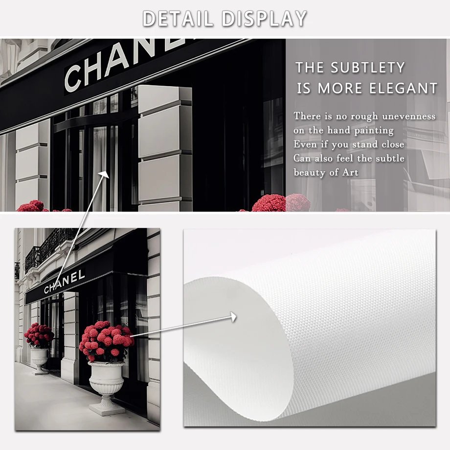 Luxury Store Luxury Car Coffee Bag Street Plate Fashion Beauty Fashion Wall Art Canvas Painting Nordic Poster Room Decor