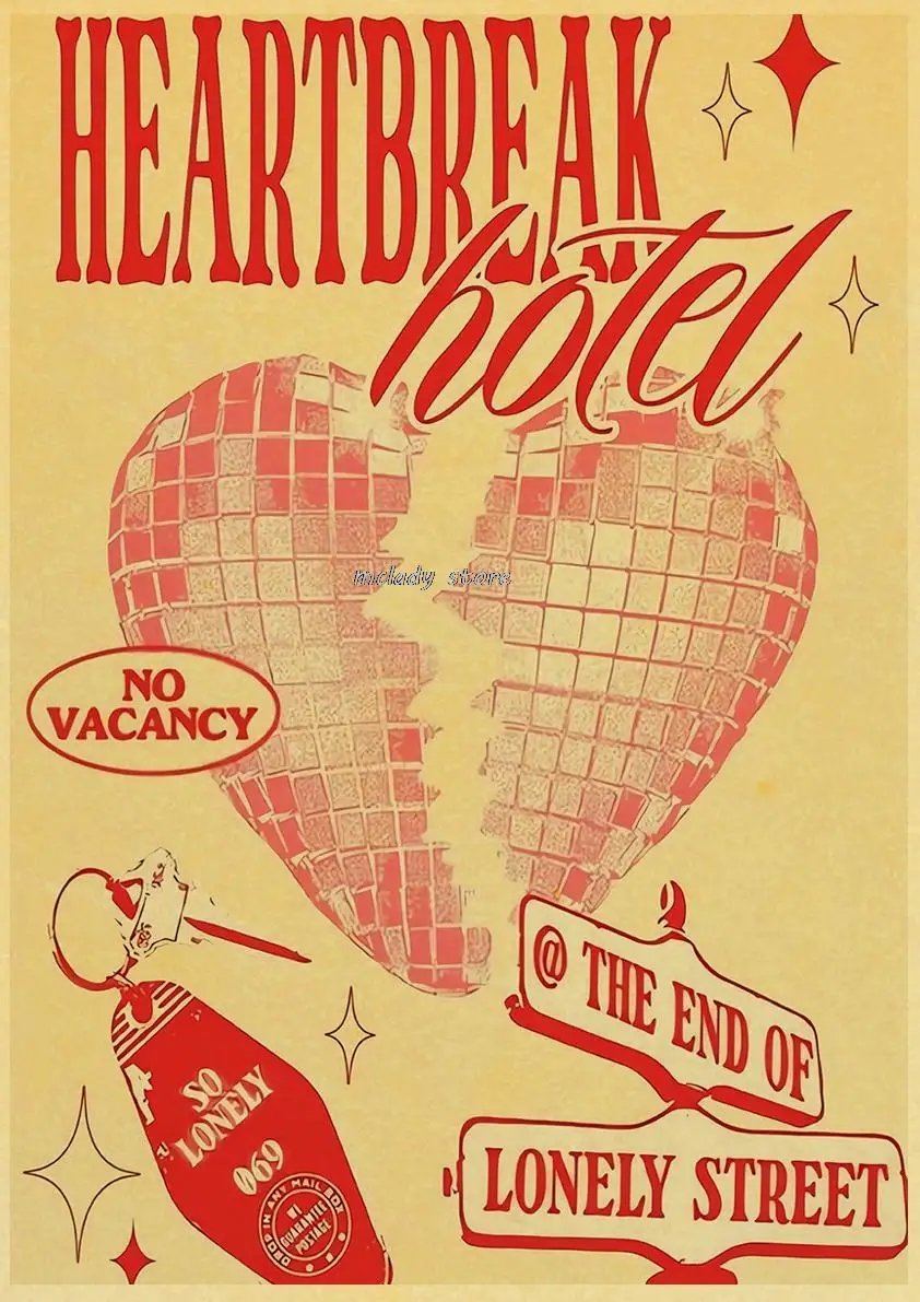 Pink Love Quote Poster American Retro Kraft Paper Poster Creative Canvas Painting Room Wall Cafe Decoration Poster Pink Love Quote Poster American Retro Kraft Paper Poster Creative Canvas Painting Room Wall Cafe Decoration Poster