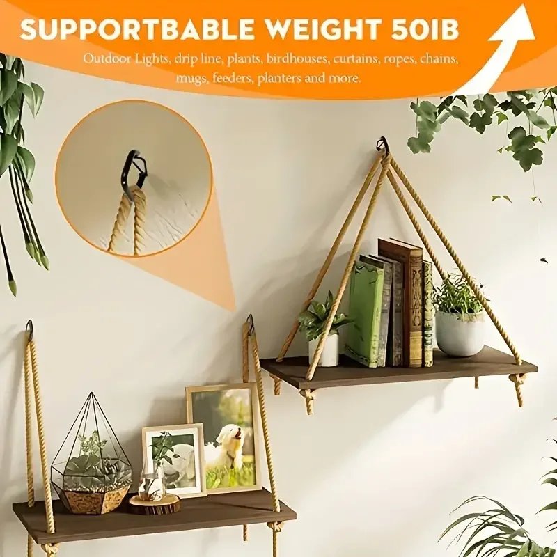 10-Pcs Square Snap Safety Hooks: Sturdy Anti-Drop Hanging with Buckles for Bonsai 10-Pcs Square Snap Safety Hooks: Sturdy Anti-Drop Hanging with Buckles for Bonsai