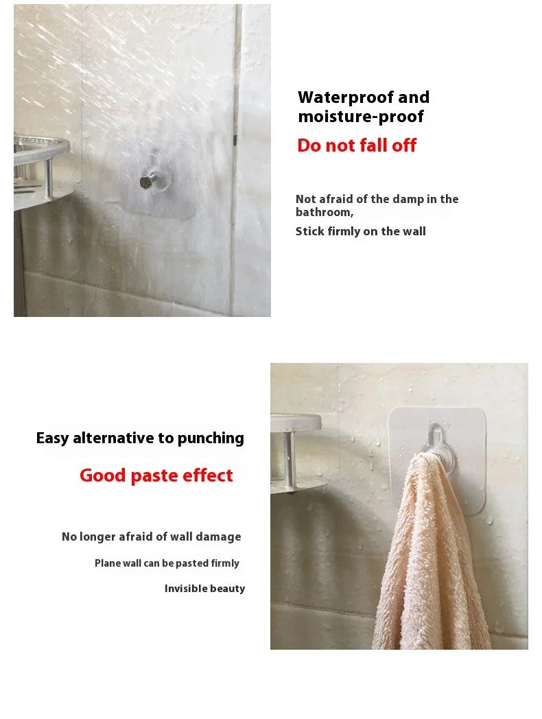 10PCS Photo Frame Hooks Storage Rack Screw Holders Door Hanger Self-Adhesive Multi-Function Gadgets Organizer Kitchen Accessorie