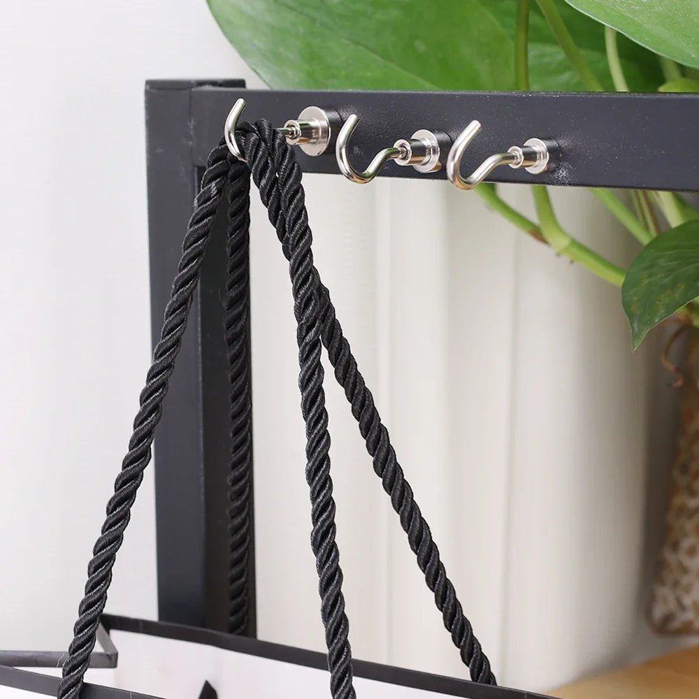 10/1PCS Metal Strong Magnetic Hook Wall-mounted Heavy-duty Magnetic Hook Key Hanger Home Kitchen Bathroom Accessories Magnet