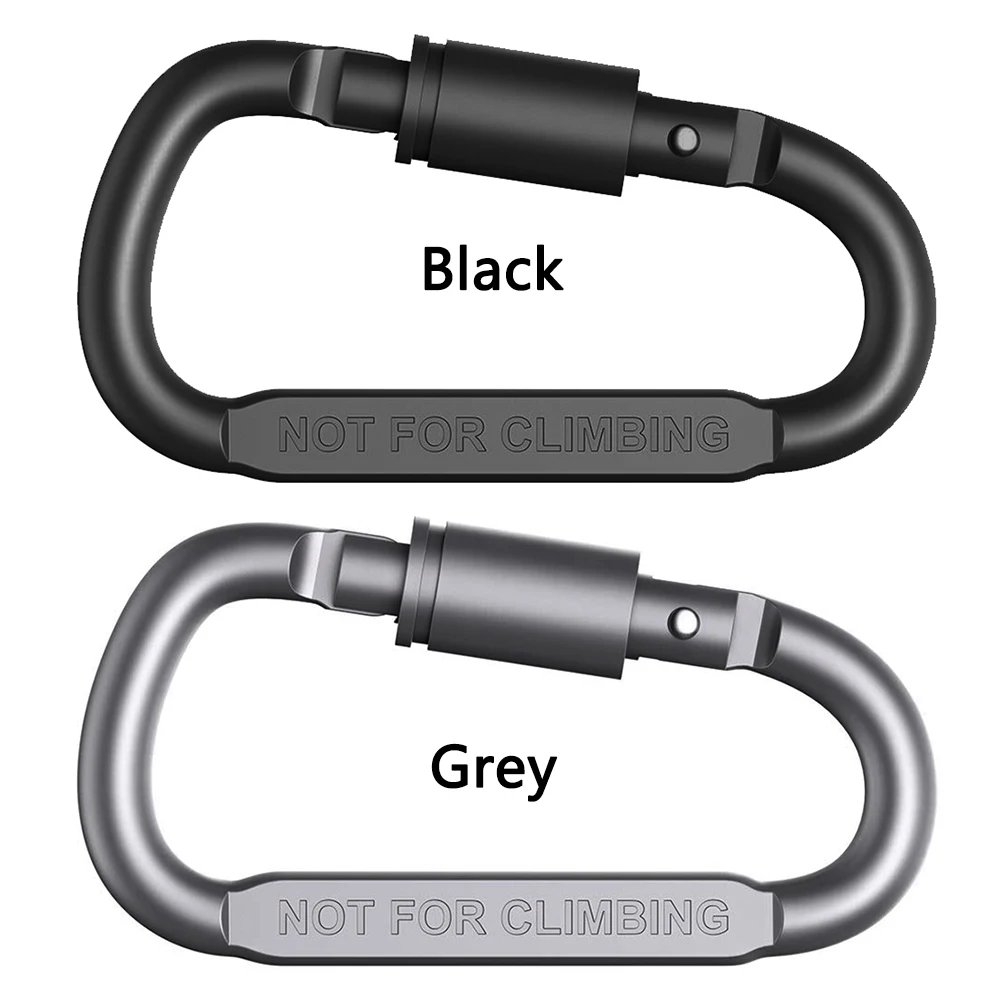 2pcs Mountaineering Caving Rock Climbing Carabiner D-ring Safety Carabiner Travel Outdoor Survival Aluminum Alloy Hook Buckle