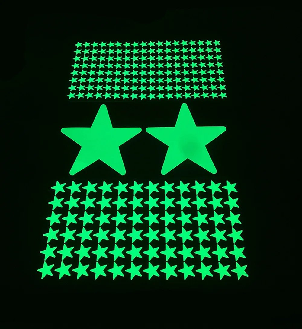 Luminous Wall Stickers for Kids Rooms Dots Stars Ceiling Wall Decals Glowing Stickers Wall Decals Glow In The Dark Home Decor