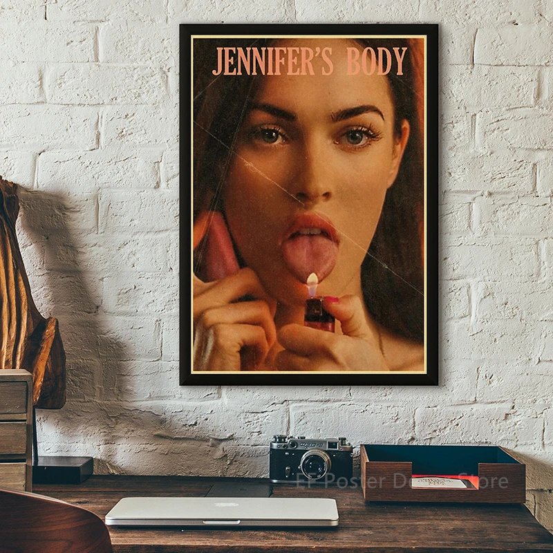 Classic Film Poster Prints Vintage Home Room Art Wall Decor Jennifer's Body/Jaws/Leon Movie Theater Painting Nostalgic Printings