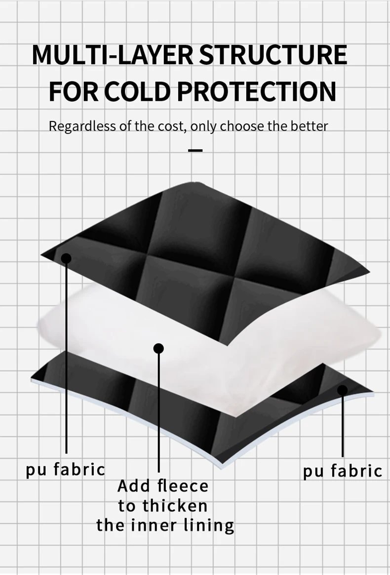 Winter Windproof Door Curtain for Doorways Thermal Insulation Thick Self Absorbing Anti Cold Air Cotton Front Curtain Bedroom