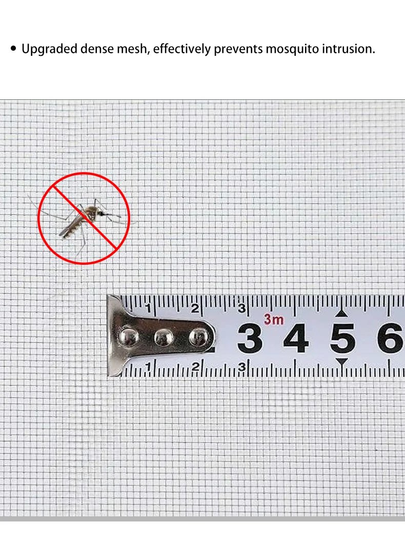 DIY Large Size Window Screen Mesh, Pet-Proof and Mosquito/Insect Resistant, Suitable for Balconies, Gardens, and More