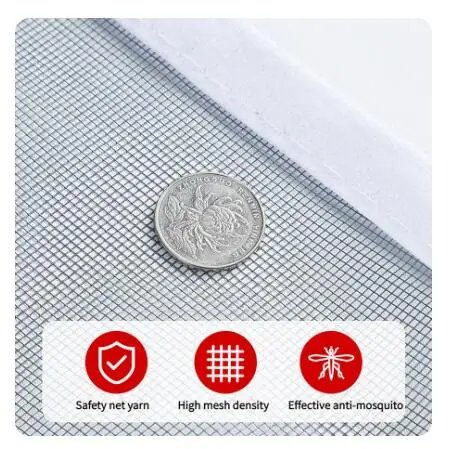 Customizable size anti-mosquito window screen self adhesive window mosquito net summer insect proof door mosquitonet for windows