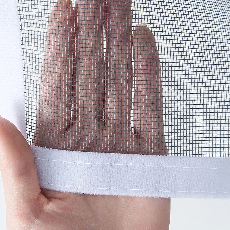White ，Multi size window mesh with zipper Self-adhesive zipper ,mosquito nets for windows anti mosquito window door curtain mesh