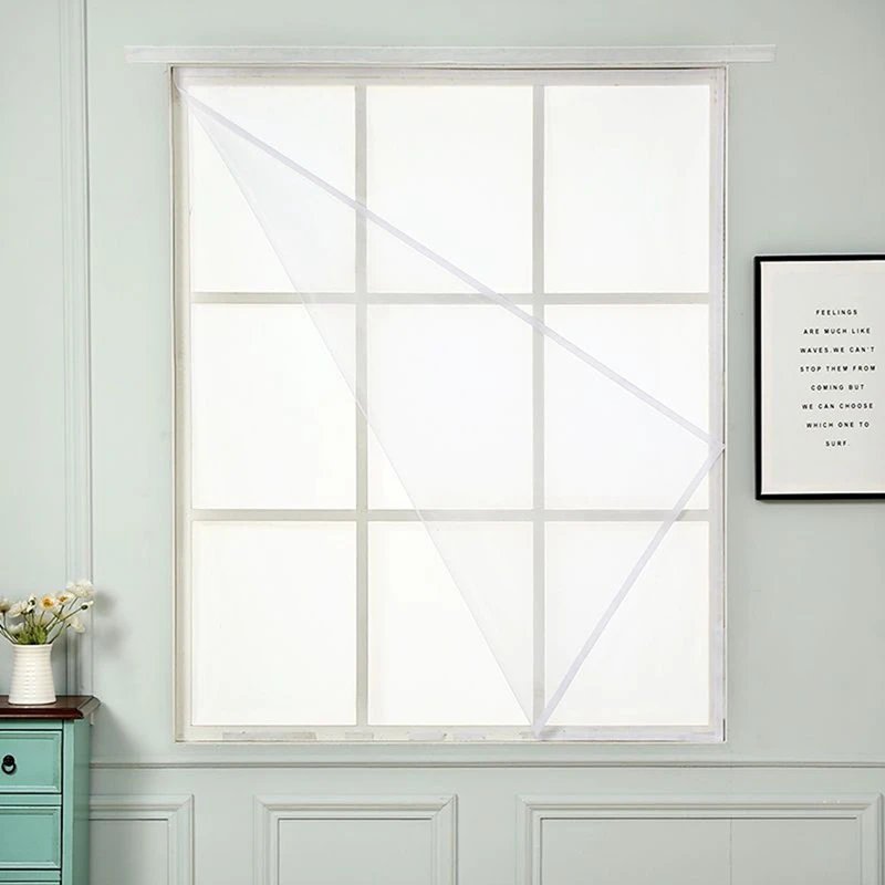 Summer Bedroom Window Mosquito Nets Insect Fly Screen Curtain DIY Self-Adhesive Indoor Anti Mosquito Fly Bug Nylon Mesh