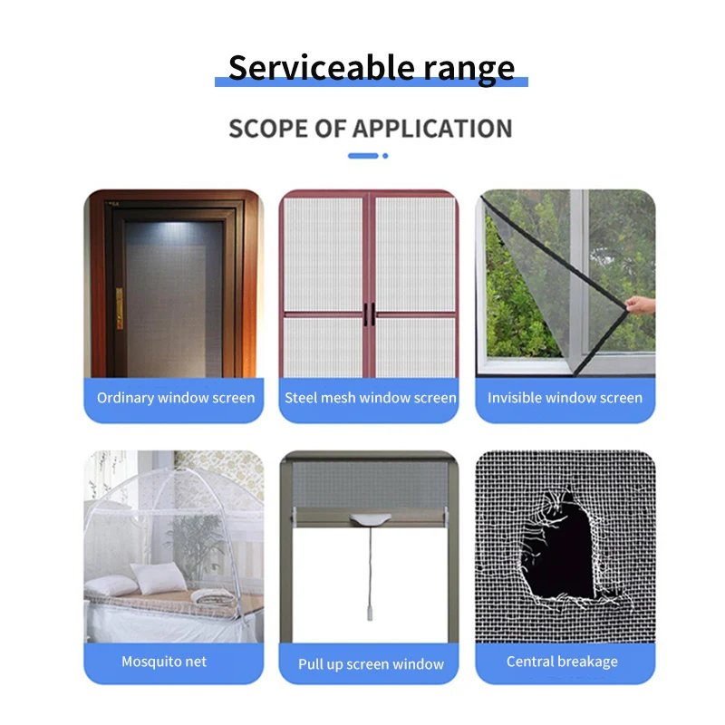 Summer Bedroom Window Mosquito Nets Insect Fly Screen Curtain DIY Self-Adhesive Indoor Anti Mosquito Fly Bug Nylon Mesh