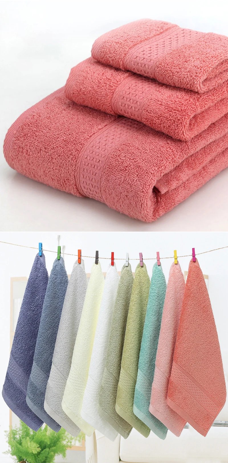High quality pure cotton thickened Adult towels Soft and absorbent towels for both men women's household useDaily face washtowel
