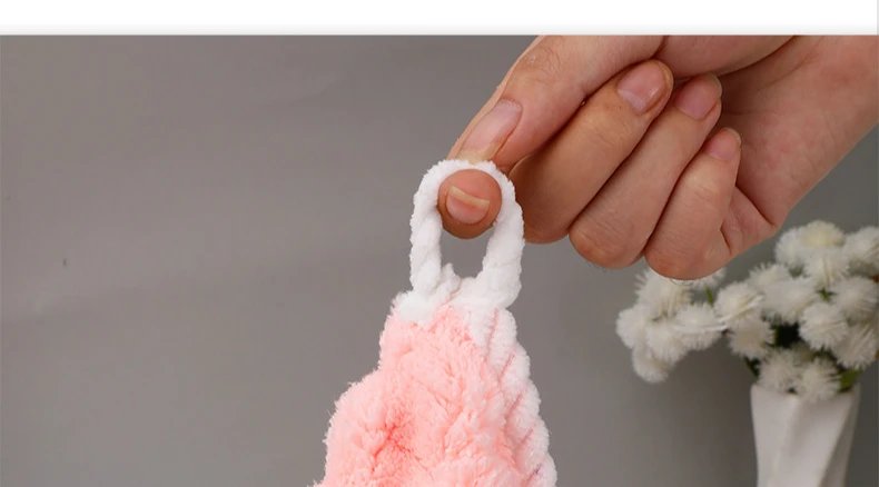 1 pcs Soft Thickened Coral Fleece Face Towel Water Absorption and Quick Drying Solid Color Hand Towel For Bathroom