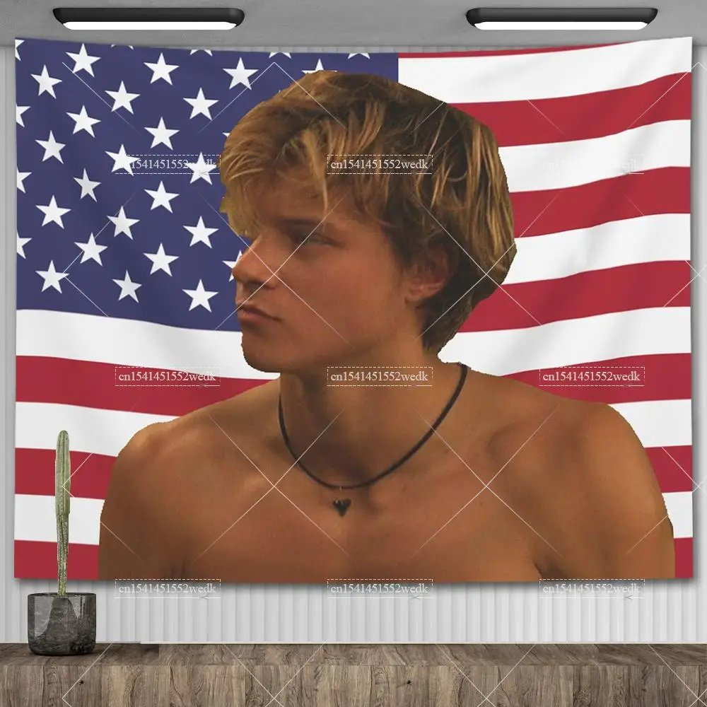 JJ Outerbanks Tapestry JJ Maybank American Flag Aesthetic Bedroom Decoration Obx Outer Banks Tapestrys Home And Garden Banner