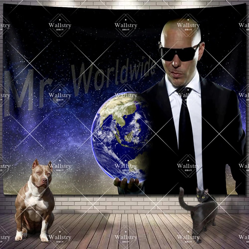 Mr 305 Pitbull Worldwide Hippie Tapestry Fabric Macrame Wall Hanging Beach Room Decor Cloth Carpet Yoga Mats Sheet Sofa Blanket