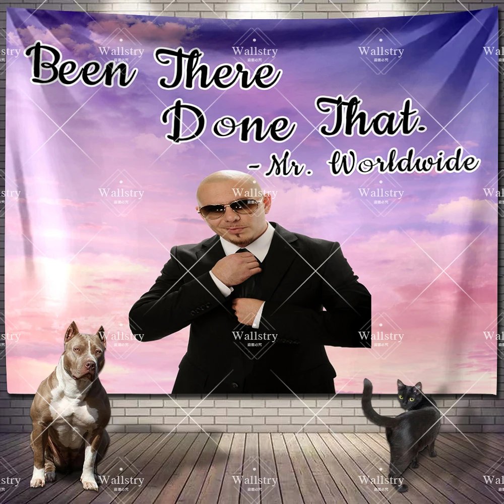 Mr 305 Pitbull Worldwide Hippie Tapestry Fabric Macrame Wall Hanging Beach Room Decor Cloth Carpet Yoga Mats Sheet Sofa Blanket