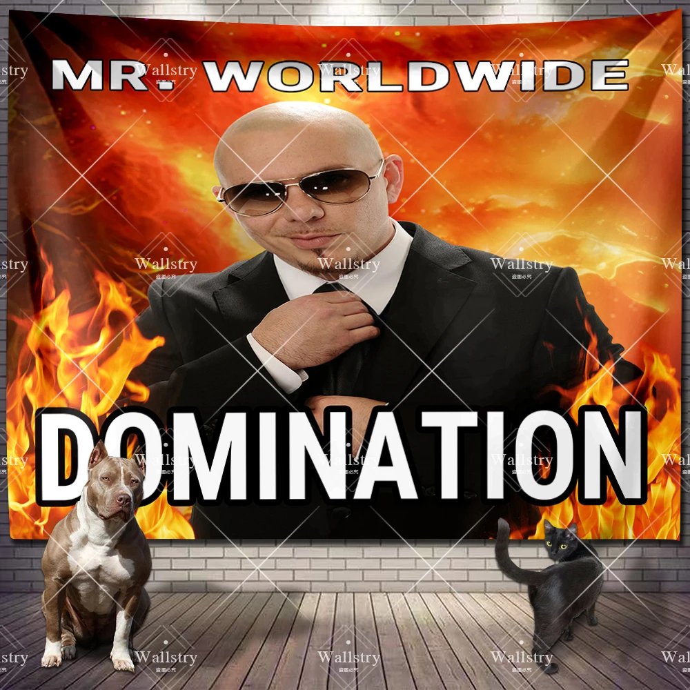 Mr 305 Pitbull Worldwide Hippie Tapestry Fabric Macrame Wall Hanging Beach Room Decor Cloth Carpet Yoga Mats Sheet Sofa Blanket