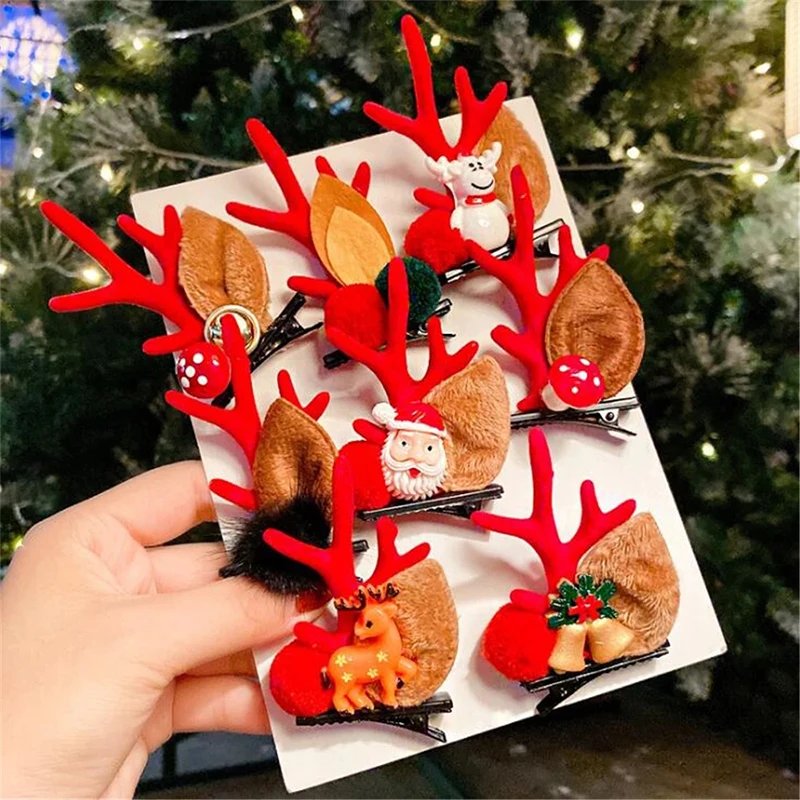Christmas Antler Hair Clips Deer Ear Hairpins Festivals Christmas Headbands Pine Cones Hair Ball Adult Headwear Hair Accessories Christmas Antler Hair Clips Deer Ear Hairpins Festivals Christmas Headbands Pine Cones Hair Ball Adult Headwear Hair Accessories