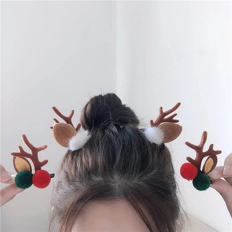 Christmas Antler Hair Clips Deer Ear Hairpins Festivals Christmas Headbands Pine Cones Hair Ball Adult Headwear Hair Accessories Christmas Antler Hair Clips Deer Ear Hairpins Festivals Christmas Headbands Pine Cones Hair Ball Adult Headwear Hair Accessories