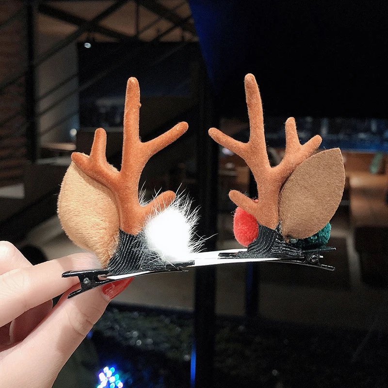 Christmas Antler Hair Clips Deer Ear Hairpins Festivals Christmas Headbands Pine Cones Hair Ball Adult Headwear Hair Accessories Christmas Antler Hair Clips Deer Ear Hairpins Festivals Christmas Headbands Pine Cones Hair Ball Adult Headwear Hair Accessories
